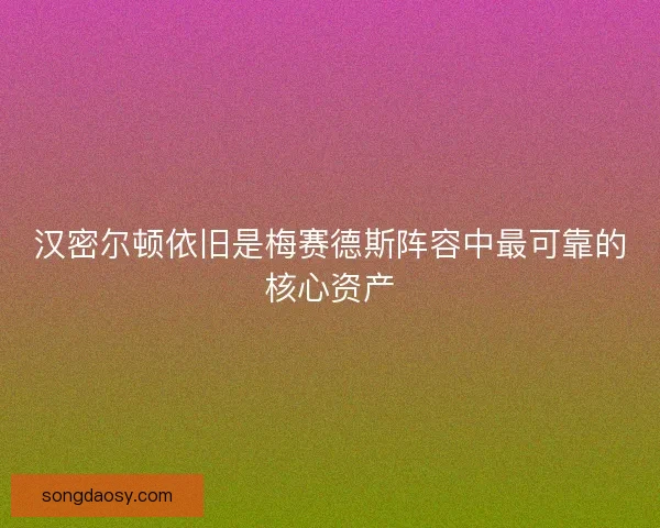 汉密尔顿依旧是梅赛德斯阵容中最可靠的核心资产 汉密尔顿依旧是梅赛德斯阵容中最可靠的核心资产